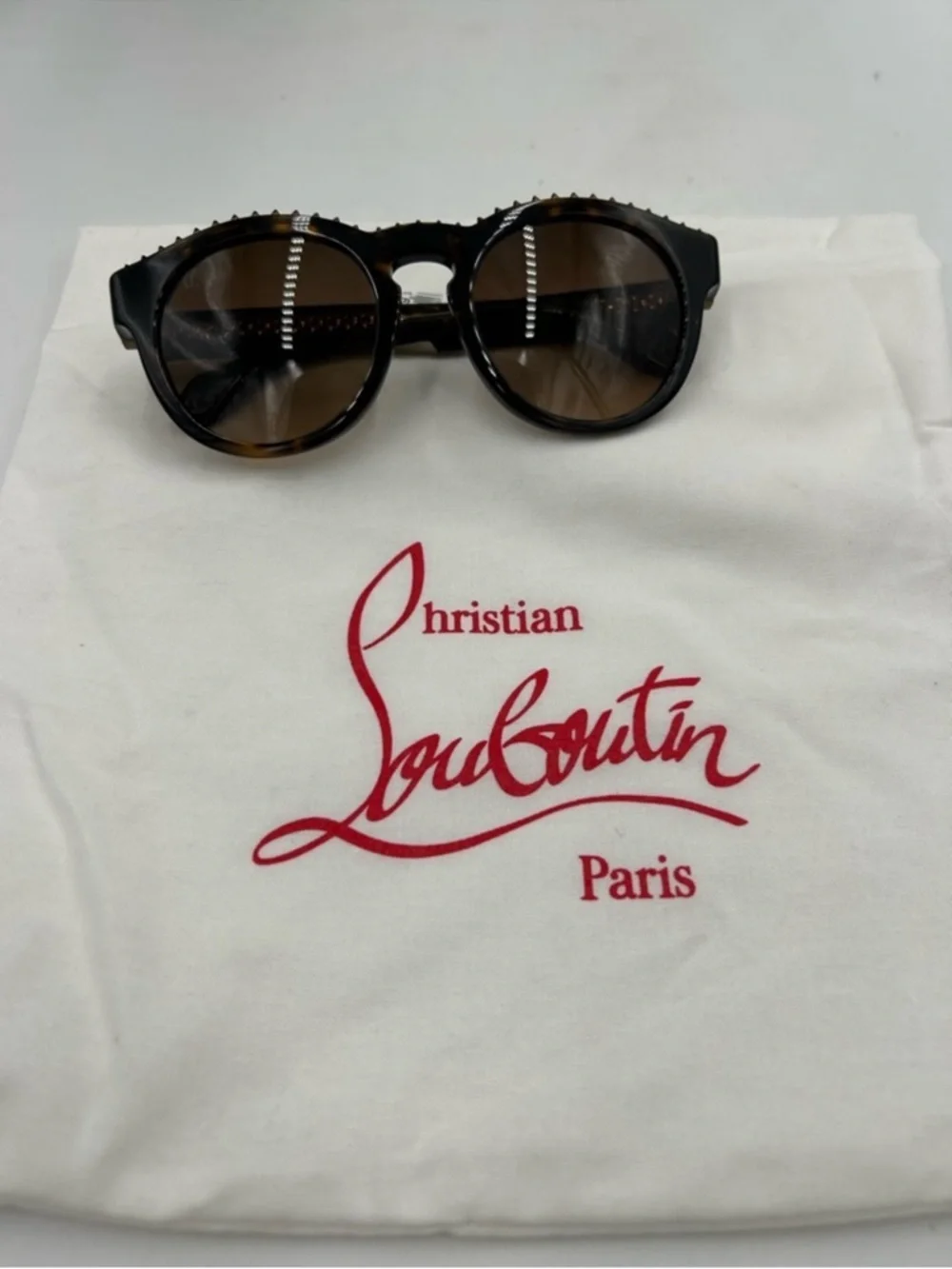 Women’s Christian Louboutin ANOUCK LB0024 acetate sunglasses made in Italy